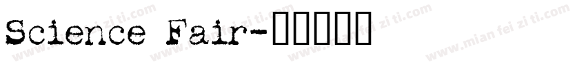 Science Fair字体转换